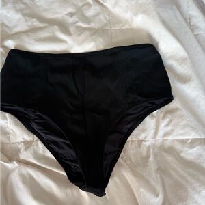 Classic Black High-Waisted Bikini Bottom
